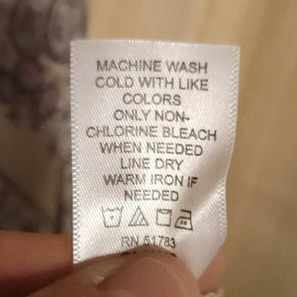 Maurices Boho Sheer Paisley Blouse Small - Picture 8 of 8